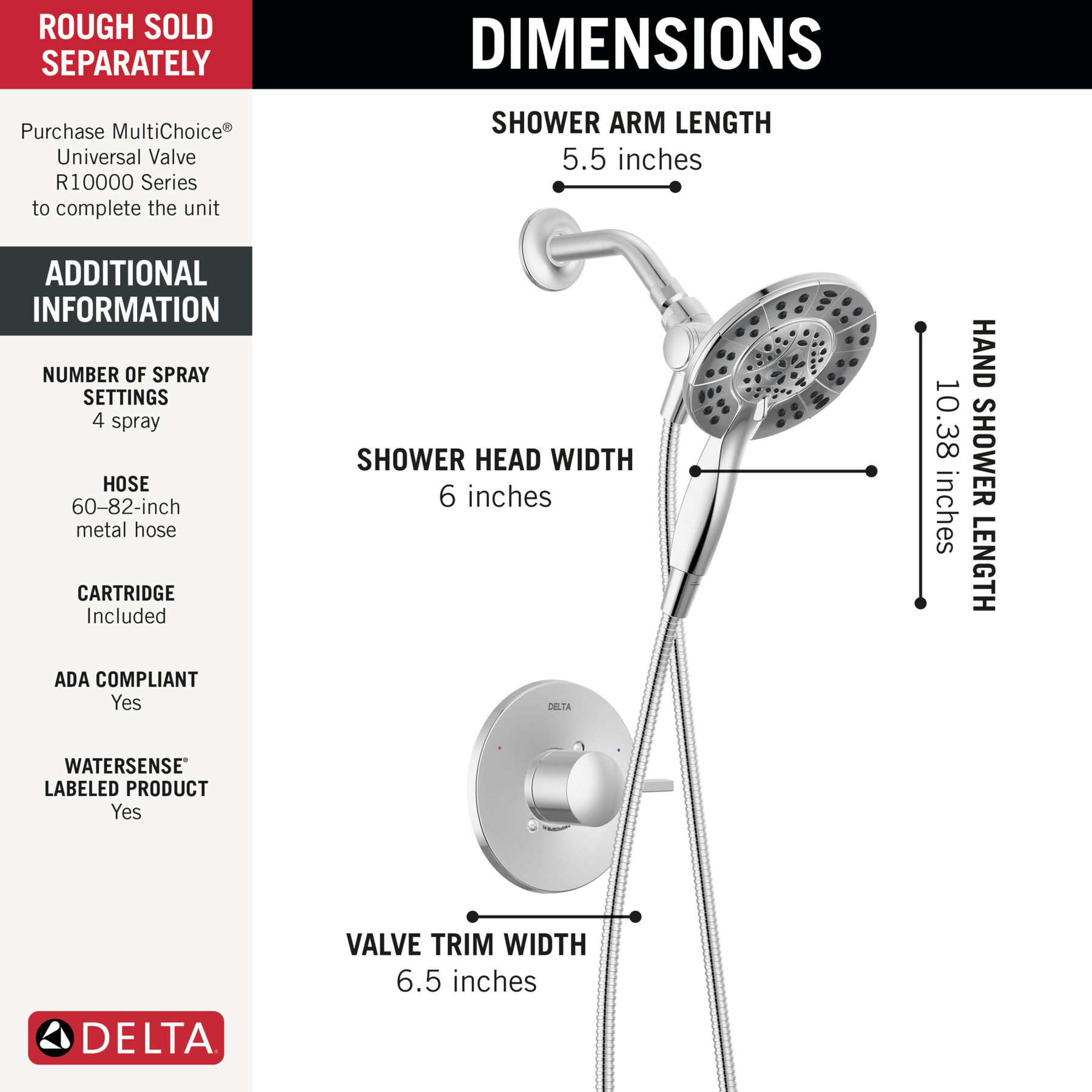Monitor&reg; 14 Series Shower Only Trim Only with In2ition&reg; Hand Shower