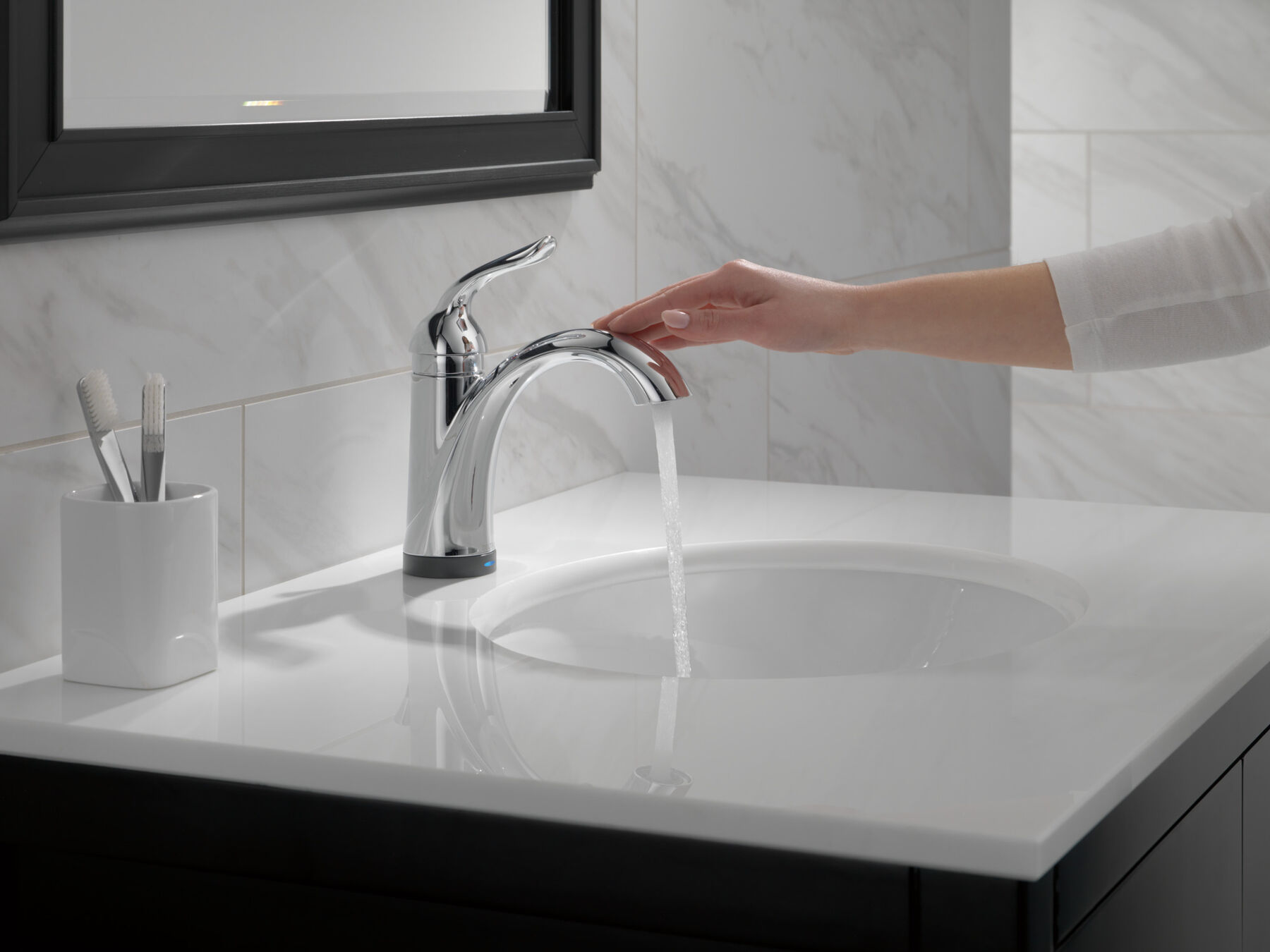 Single Handle Bathroom Faucet with Touch2O.xt&reg; Technology