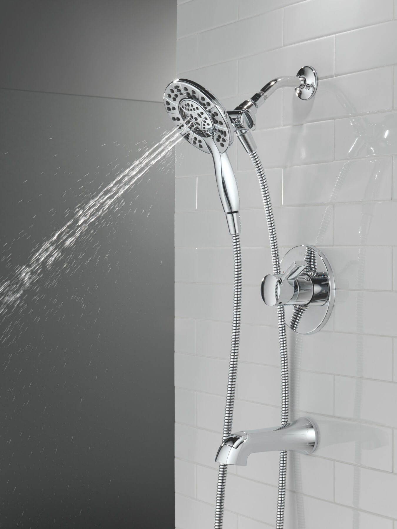 Tub Shower Trim with Universal Rough Bundle