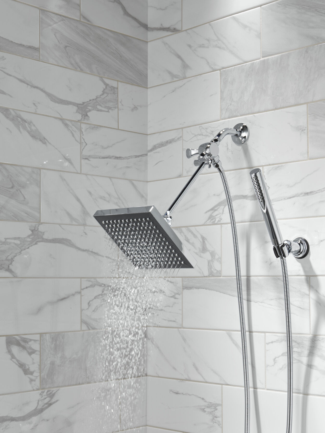 Premium Single-Setting Adjustable Wall Mount Hand Shower