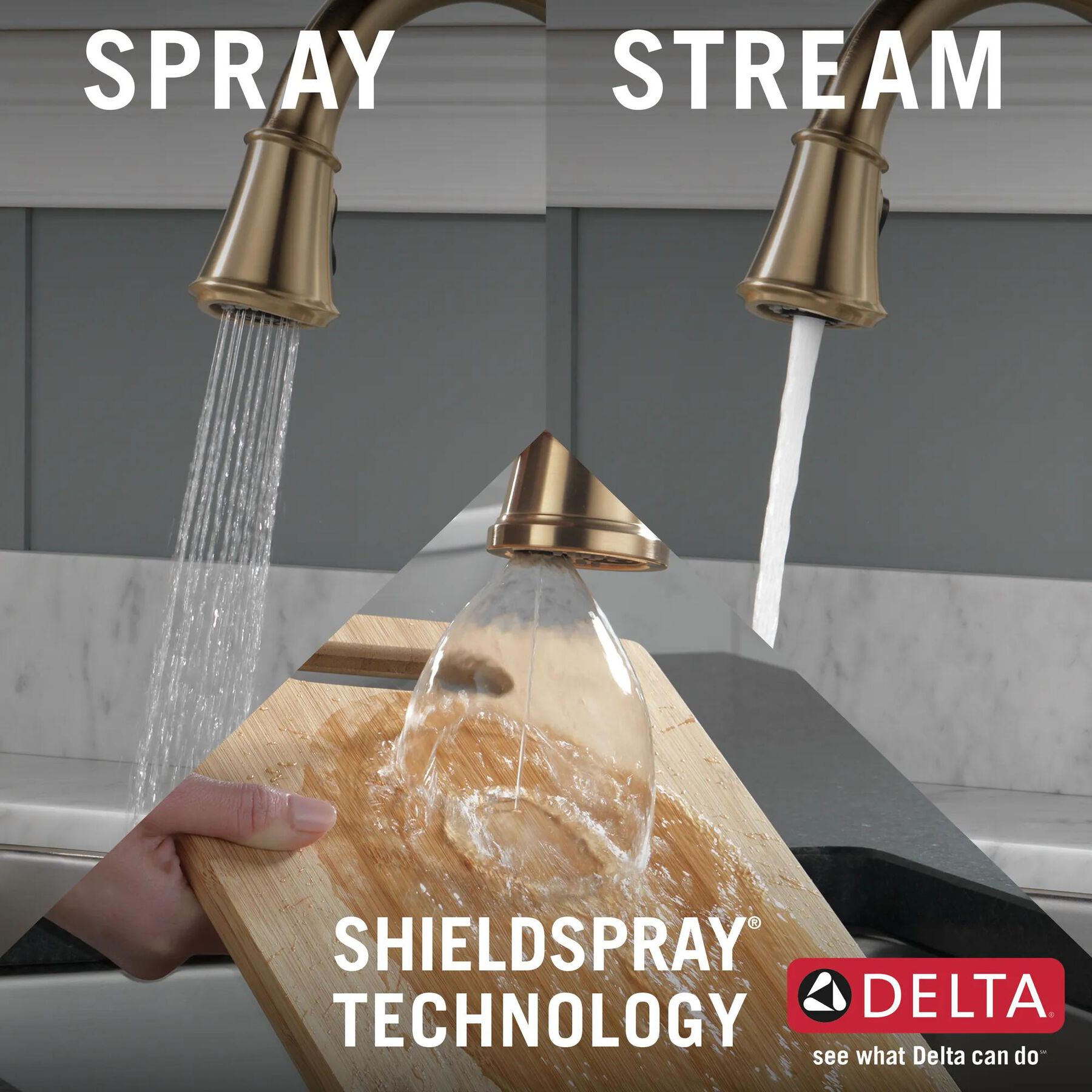 Single Handle Pull-Down Kitchen Faucet with Touch<sub>2</sub>O&reg; and ShieldSpray&reg; Technologies