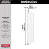 48&rdquo;x34&rdquo; Stainless Corner Panel