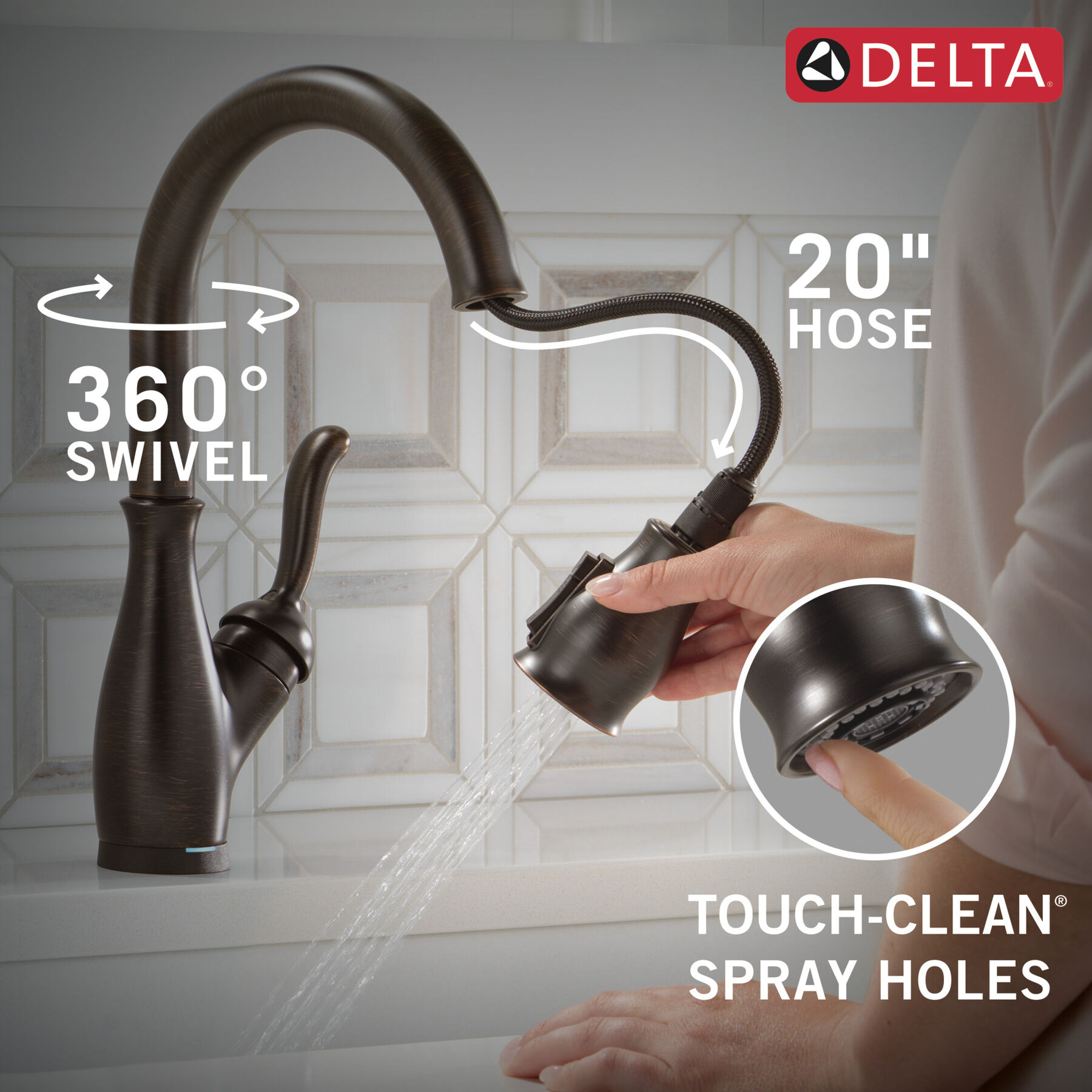 Touch2O&reg; with Touchless&trade; Pull-Down Kitchen 1L with Soap Disp Bundle