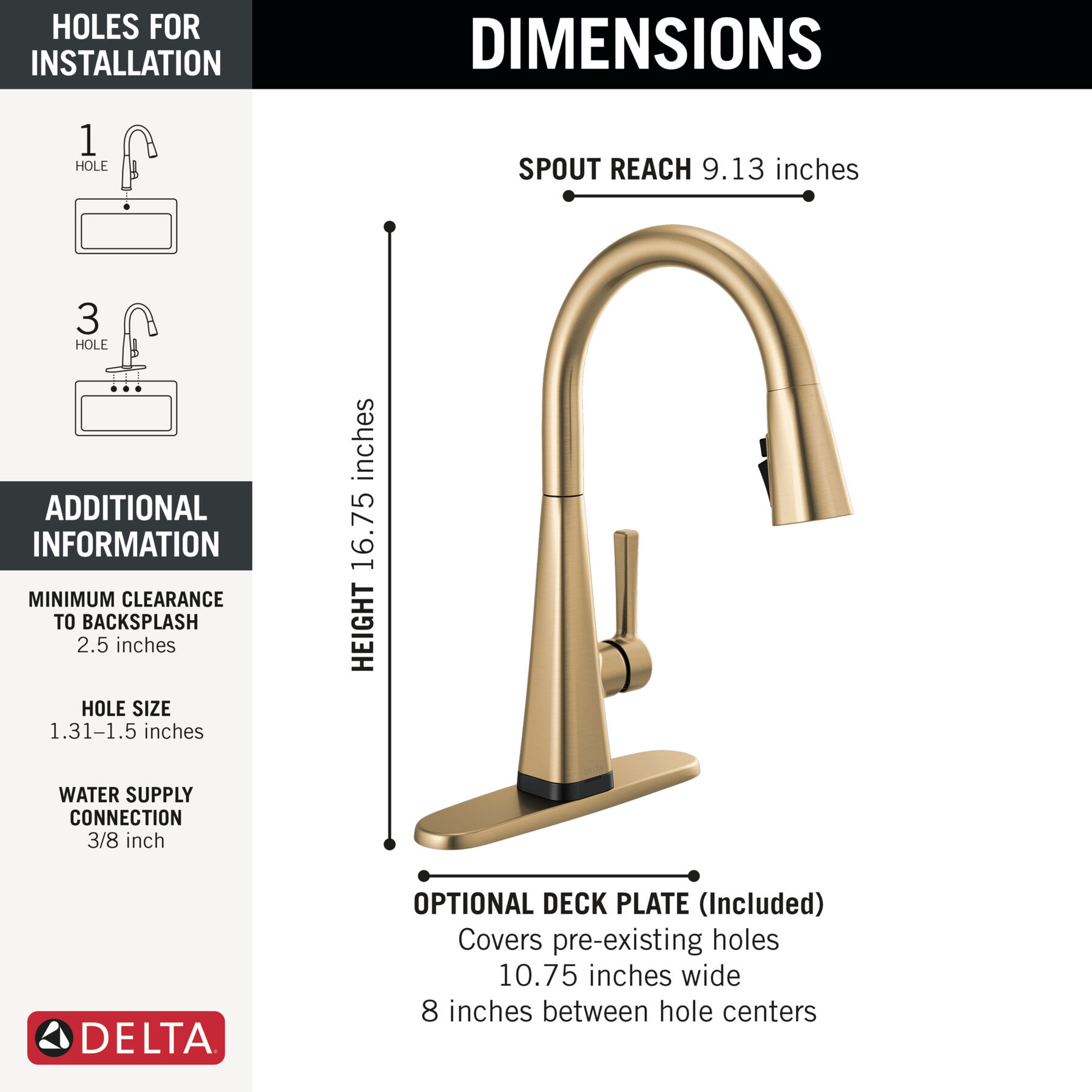 Single-Handle Pull-Down Kitchen Faucet with Touch<sub>2</sub>O&reg; Technology