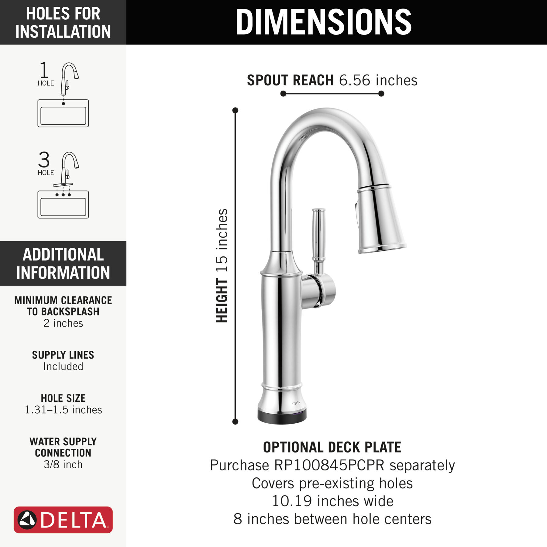 Touch2O&reg; Bar / Prep Faucet with Touchless Technology