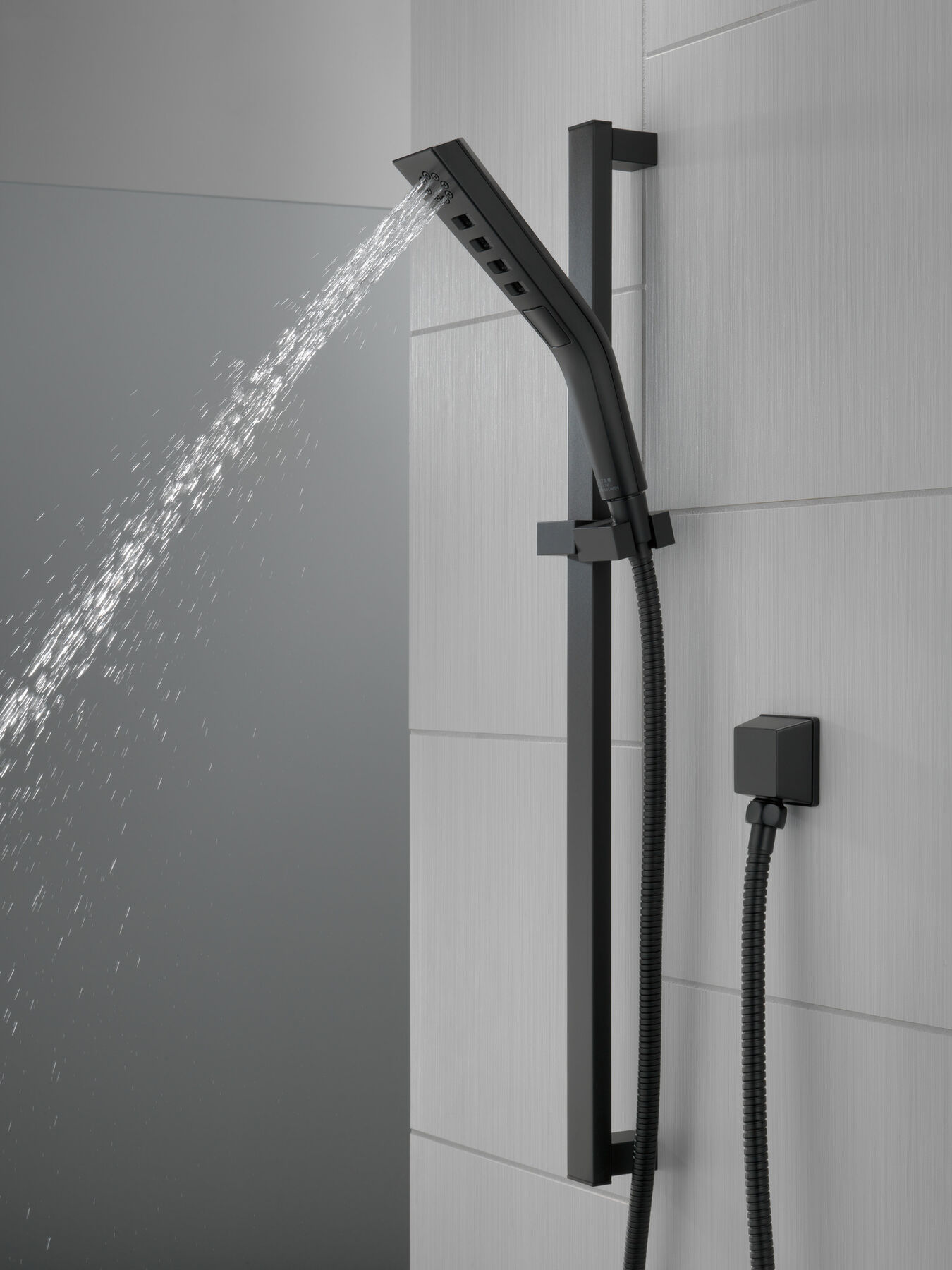 H2Okinetic&reg; 3-Setting Slide Bar Hand Shower