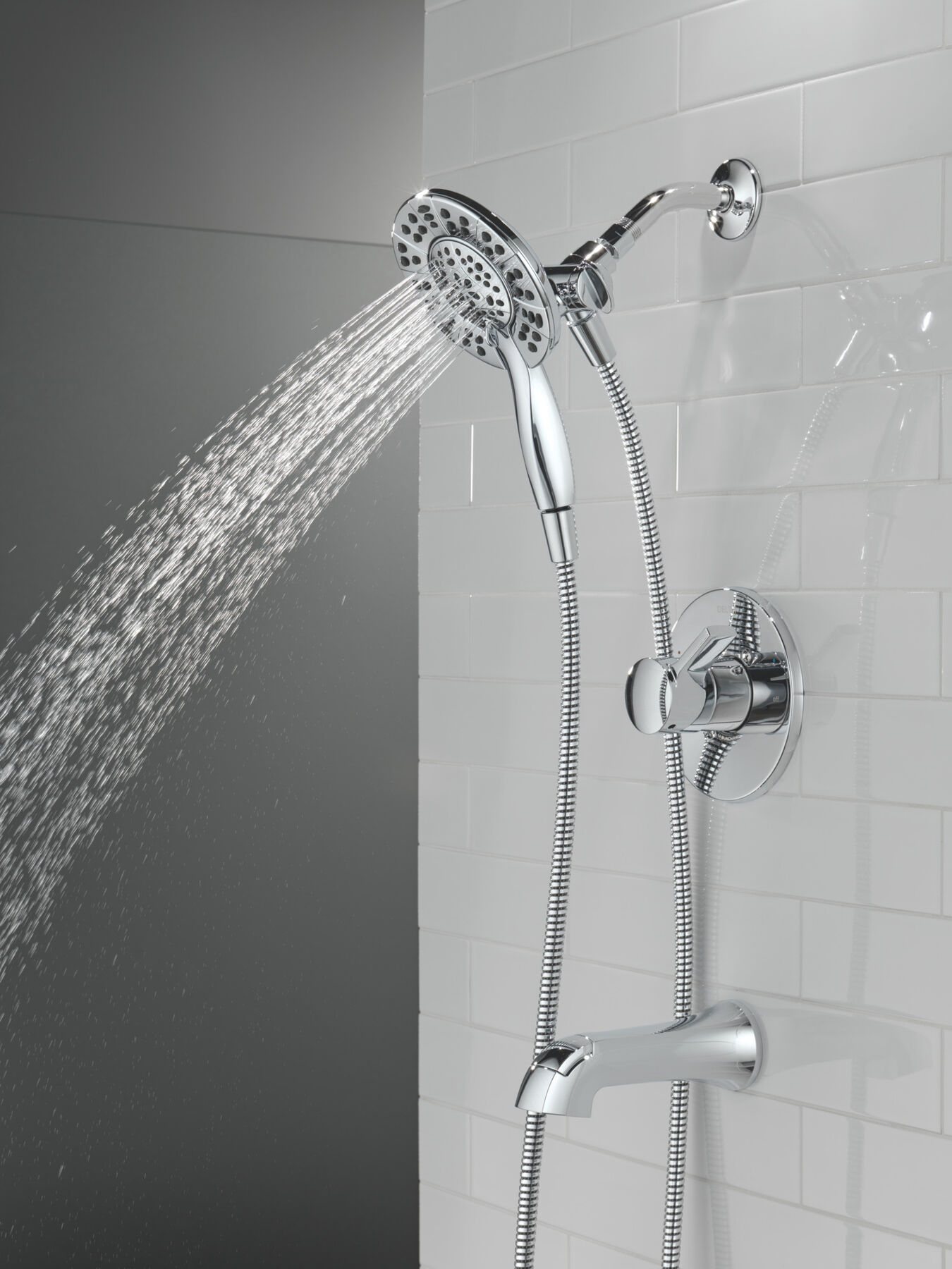 Tub Shower Trim with Universal Rough Bundle