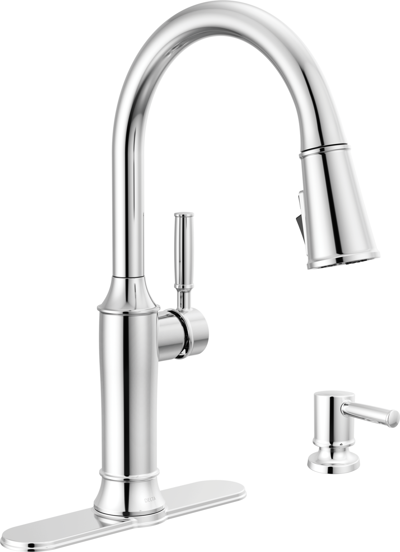 Pull-Down Kitchen Single Handle with Soap Dispenser Bundle