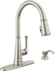 Single Handle Pull-Down Kitchen Faucet with Soap Dispenser and ShieldSpray&reg; Technology