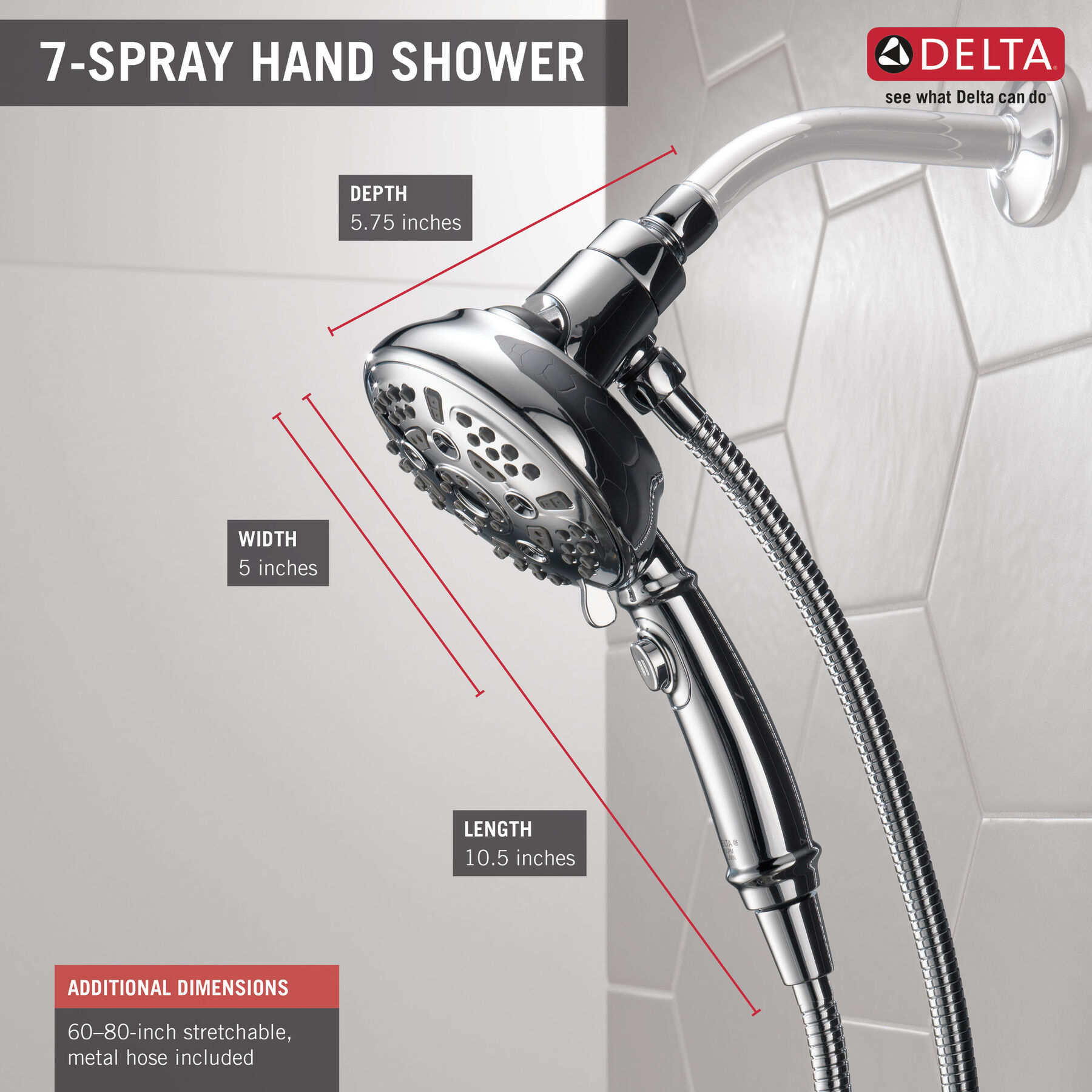 SureDock&trade; 7-Setting Hand Shower