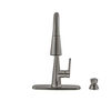 Single Handle Pull-Down Kitchen Faucet with Soap Dispenser and ShieldSpray&reg; Technology