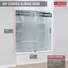 60" x 30" Curved Bathtub Shower Door