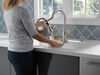 Single Handle Pull-Down Kitchen Faucet with Soap Dispenser and ShieldSpray