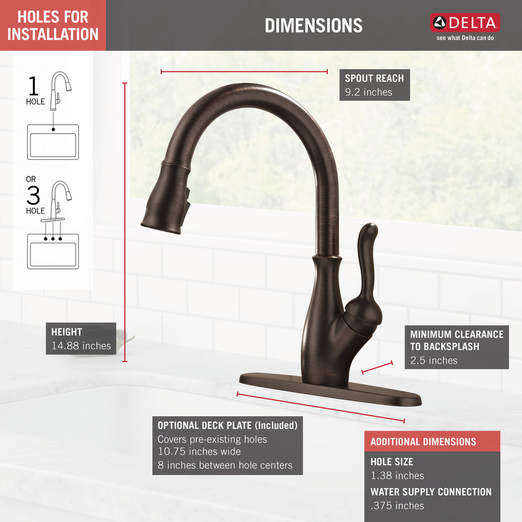 Single Handle Pull-Down Kitchen Faucet with ShieldSpray&reg; Technology