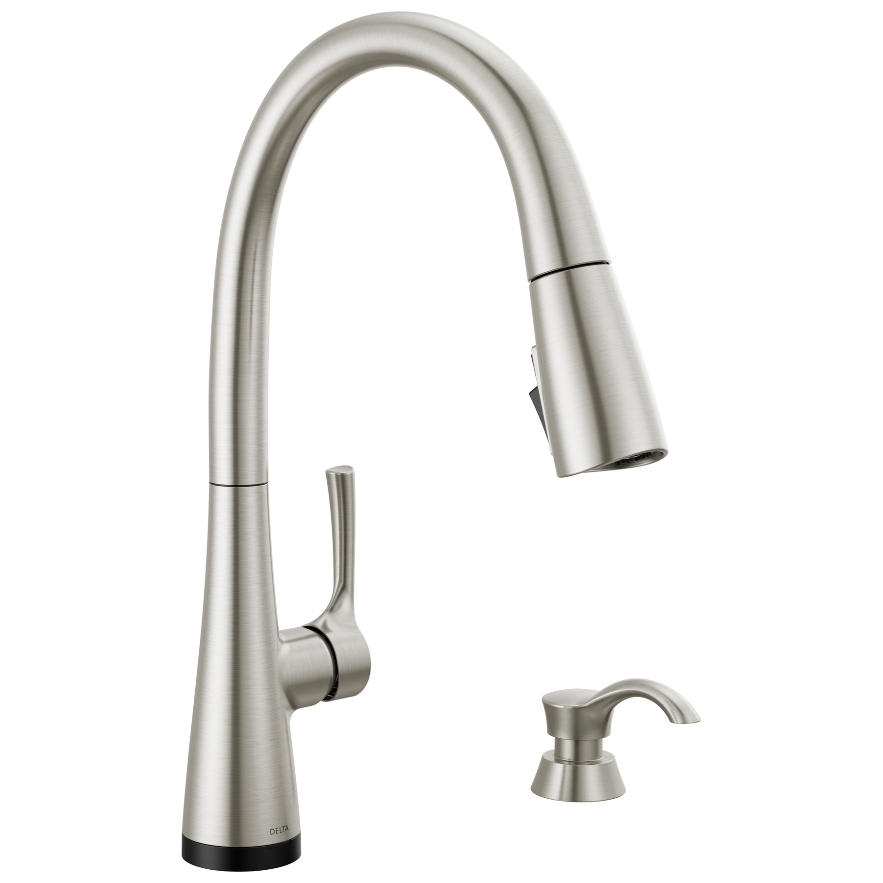 Single Handle Pull-Down Kitchen Faucet with Soap Dispenser and Touch<sub>2</sub>O&reg;  Technology