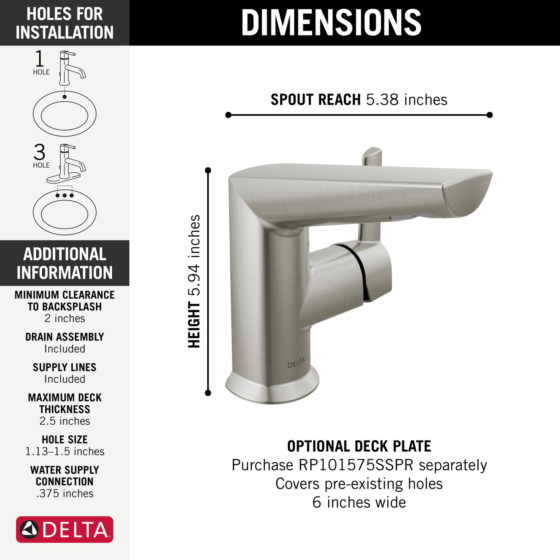 Single Handle Bathroom Faucet