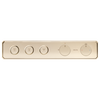 Traditional High Flow Push Button Thermostatic Trim - 3 Outlet