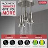 H2Okinetic&reg; Pendant Raincan Shower Head with LED Light