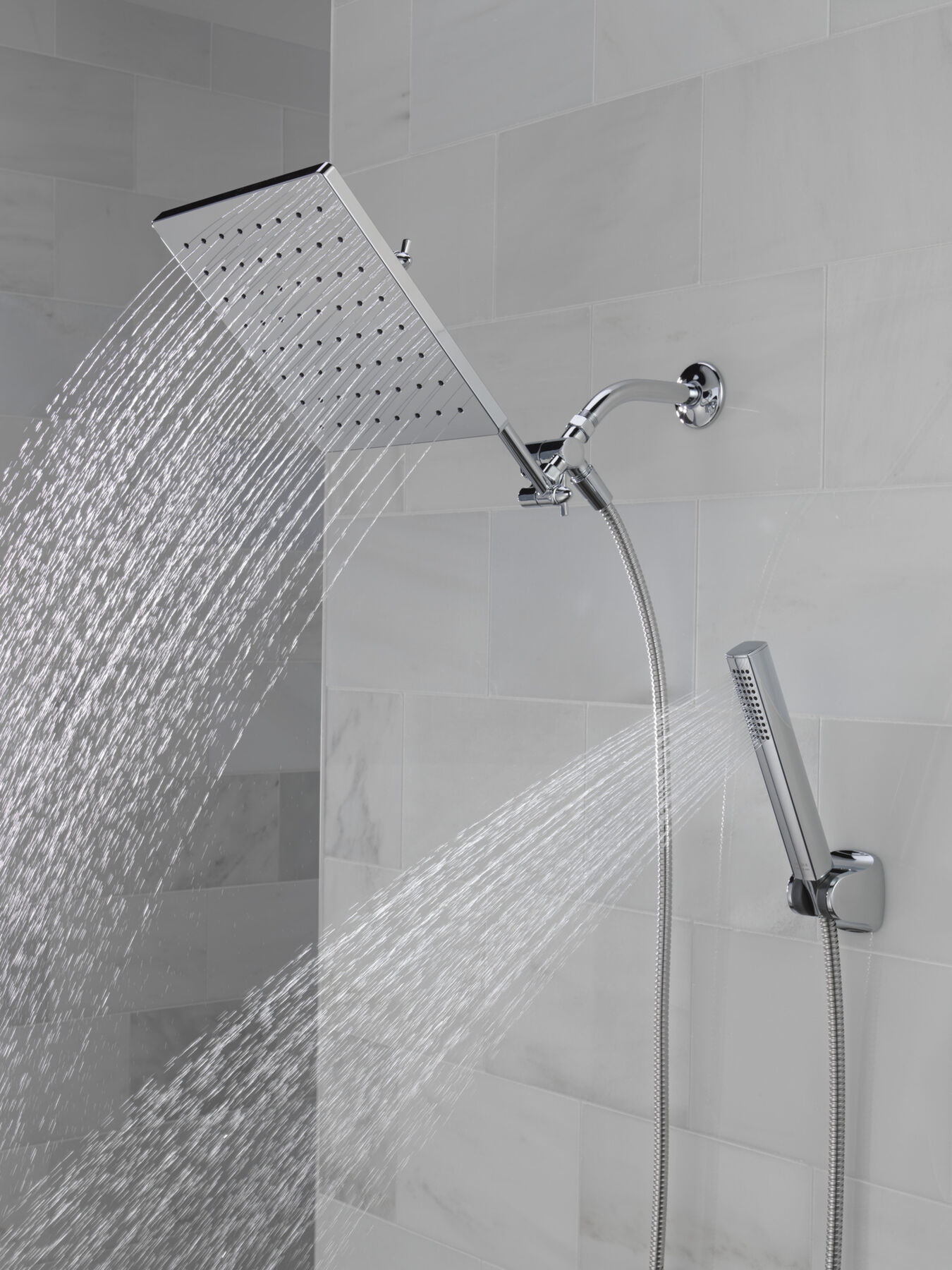 10 inch Raincan Shower Head & Hand Held Combo with Adjustable Extension Arm