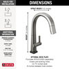 Single Handle Pull Down Kitchen Faucet with Touch2O Technology