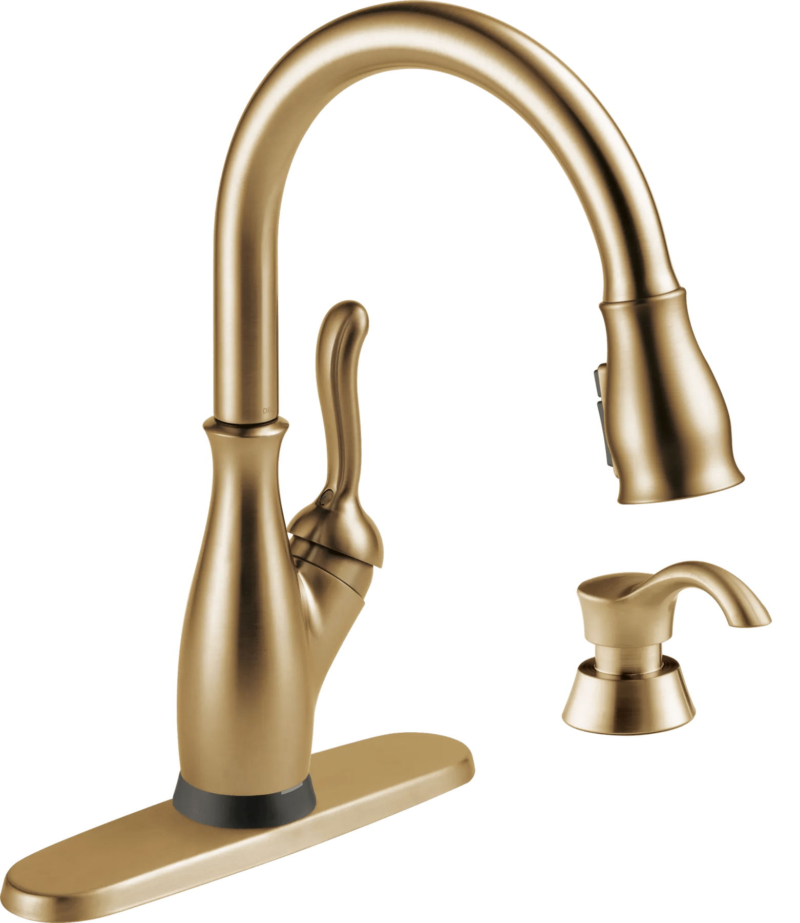 VoiceIQ&reg; Single Handle Pull-Down Faucet with Touch2O Technology and Soap Dispenser