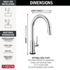 Touch<sub>2</sub>O&reg; Technology Kitchen Faucet with Touchless Technology