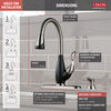 Single Handle Pull-Down Kitchen Faucet with Soap Dispenser