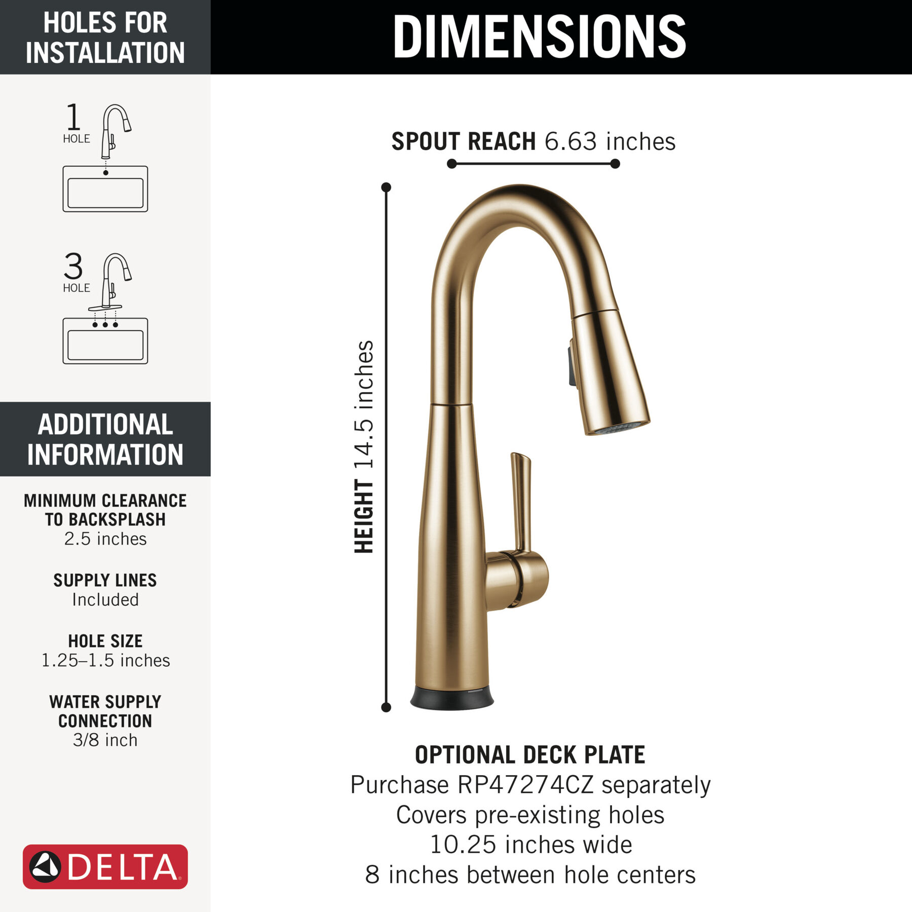 Touch2O&reg; Bar / Prep Faucet with Touchless Technology