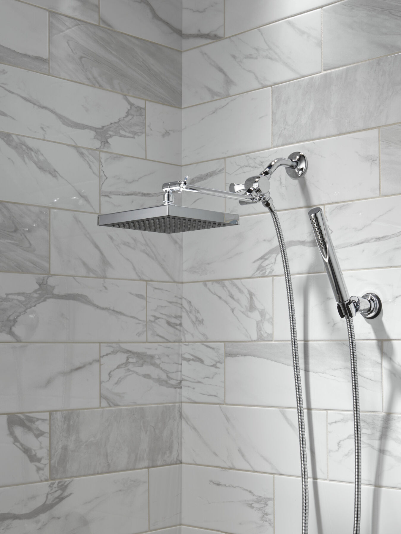 Premium Single-Setting Adjustable Wall Mount Hand Shower