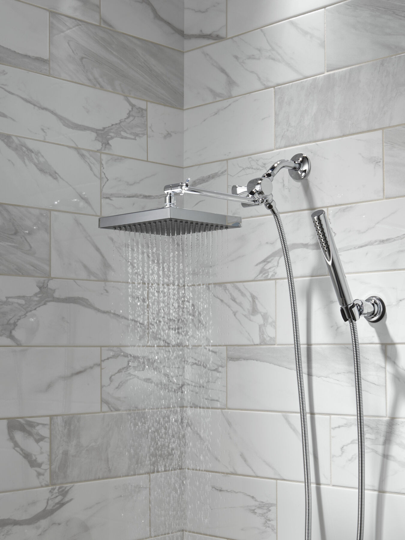 Premium Single-Setting Adjustable Wall Mount Hand Shower