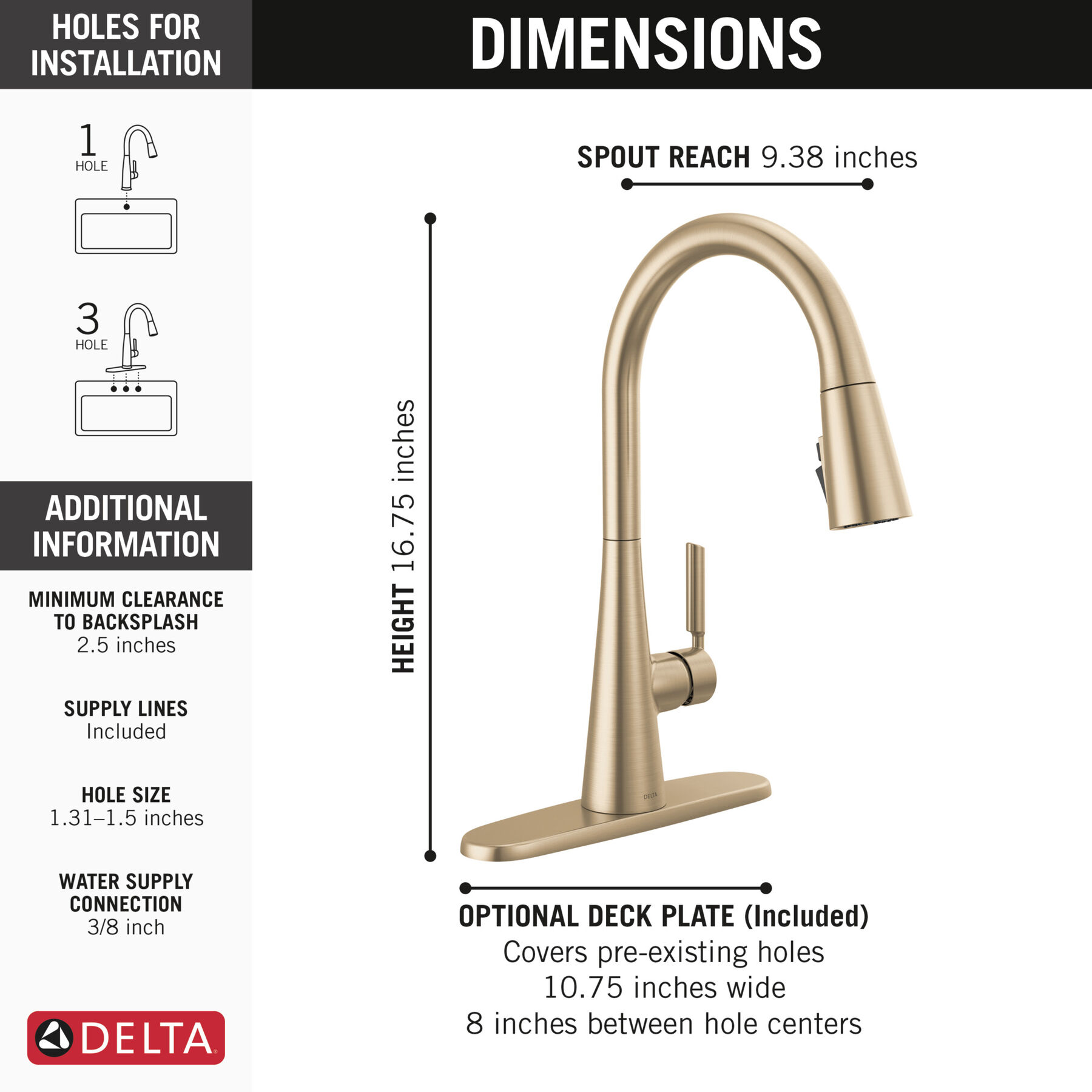 Single Handle Pull-Down Kitchen Faucet with ShieldSpray Technology