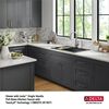 30&rdquo; Granite Composite Workstation Kitchen Sink Drop-In Top Mount Single Bowl with WorkFlow&trade; Ledge and Accessories in Black