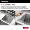 23&rdquo; Workstation Undermount&nbsp;Single Bowl&nbsp;16 Gauge Stainless Steel&nbsp;Kitchen Sink&nbsp;with&nbsp;WorkFlow&trade; Ledge and Accessories