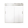 60" x 30" Curved Bathtub Shower Door