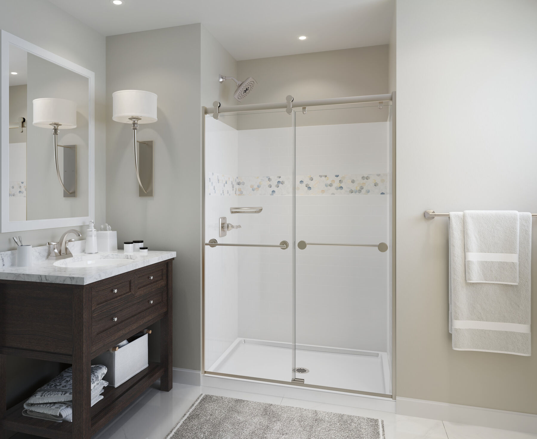 Two Handle Centerset Bathroom Faucet