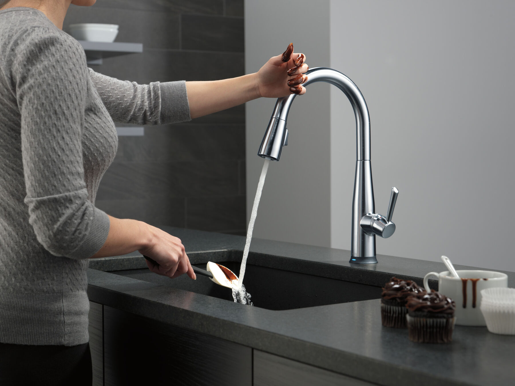 VoiceIQ&reg; Single Handle Pull-Down Faucet with Touch<sub>2</sub>O&reg; Technology
