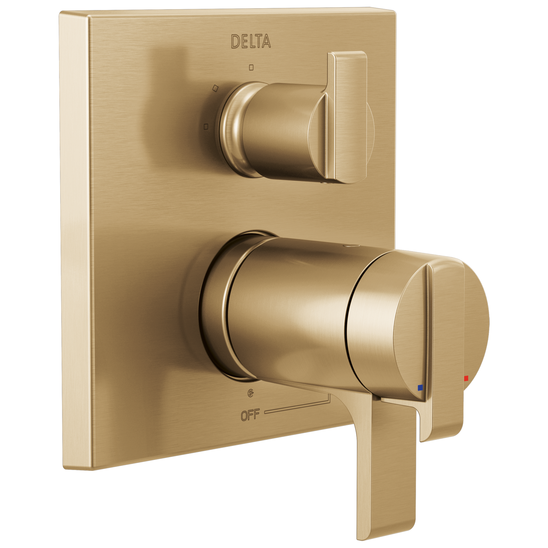 Angular Modern TempAssure&reg; 17T Series Valve Trim with 3-Setting Integrated Diverter (Recertified)