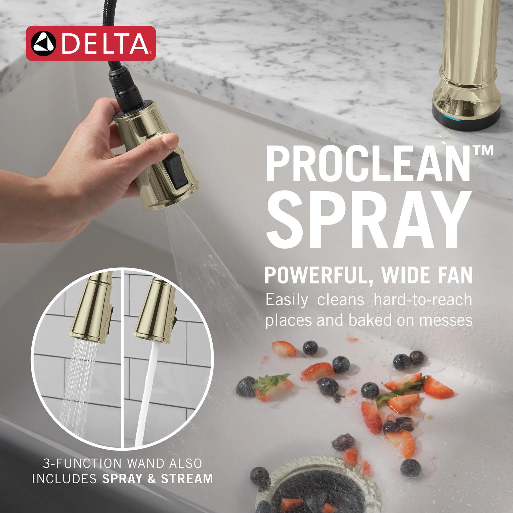 Touch<sub>2</sub>O&reg; Technology Kitchen Faucet with Touchless Technology