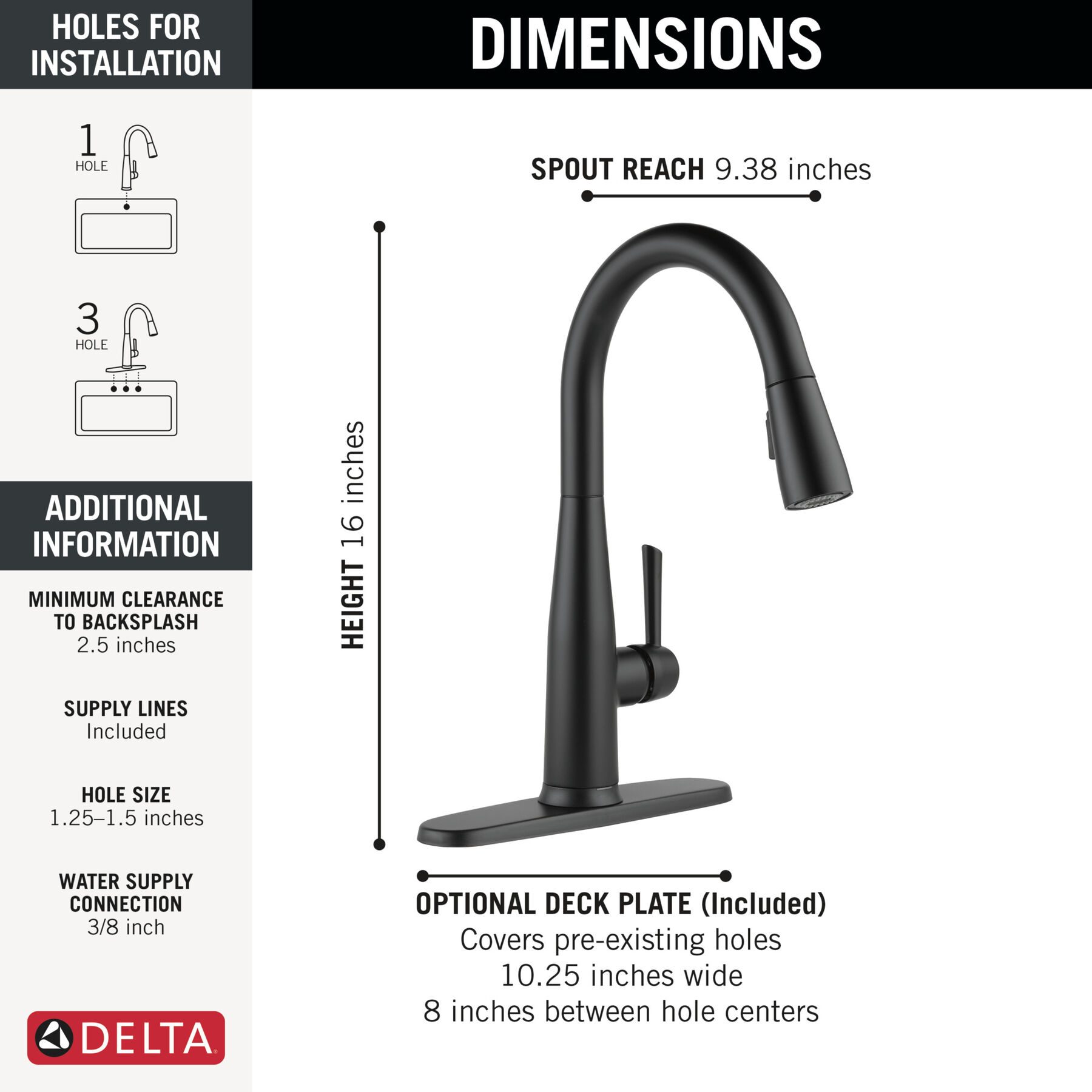 VoiceIQ&reg; Single Handle Pull-Down Faucet with Touch<sub>2</sub>O&reg; Technology