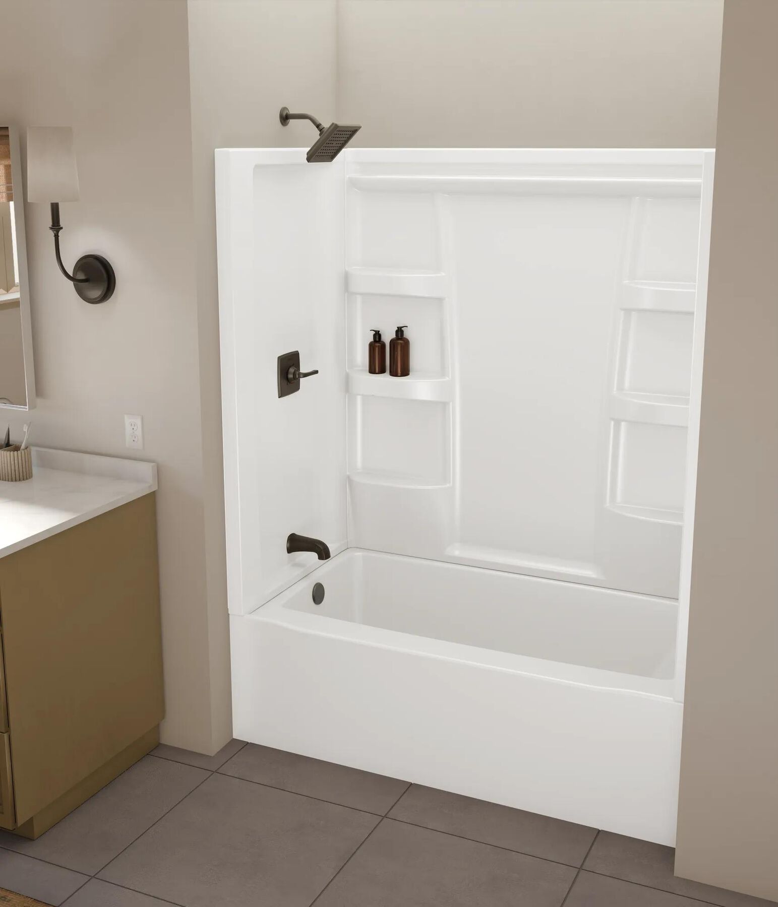 Procrylic 60 in. x 32 in. Bathtub Surround