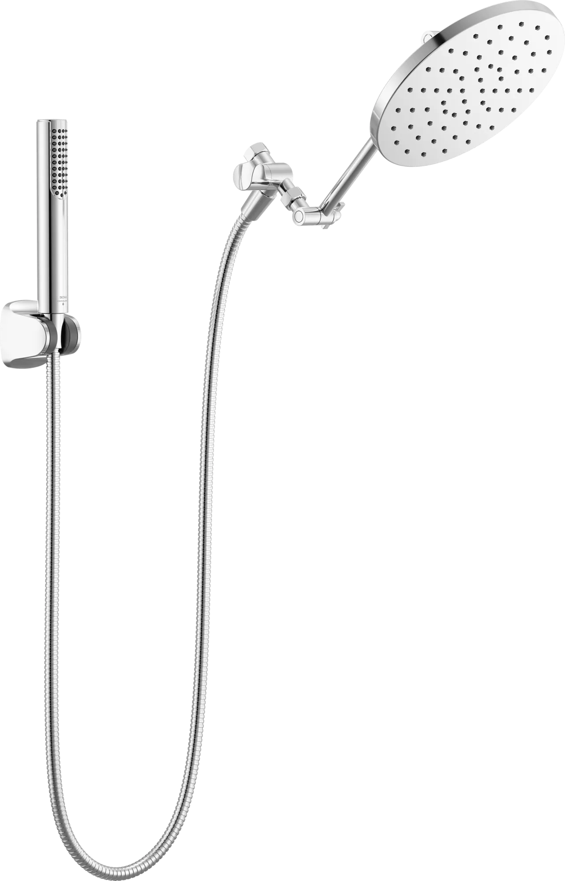Adjustable Raincan Shower Head with Hand Shower