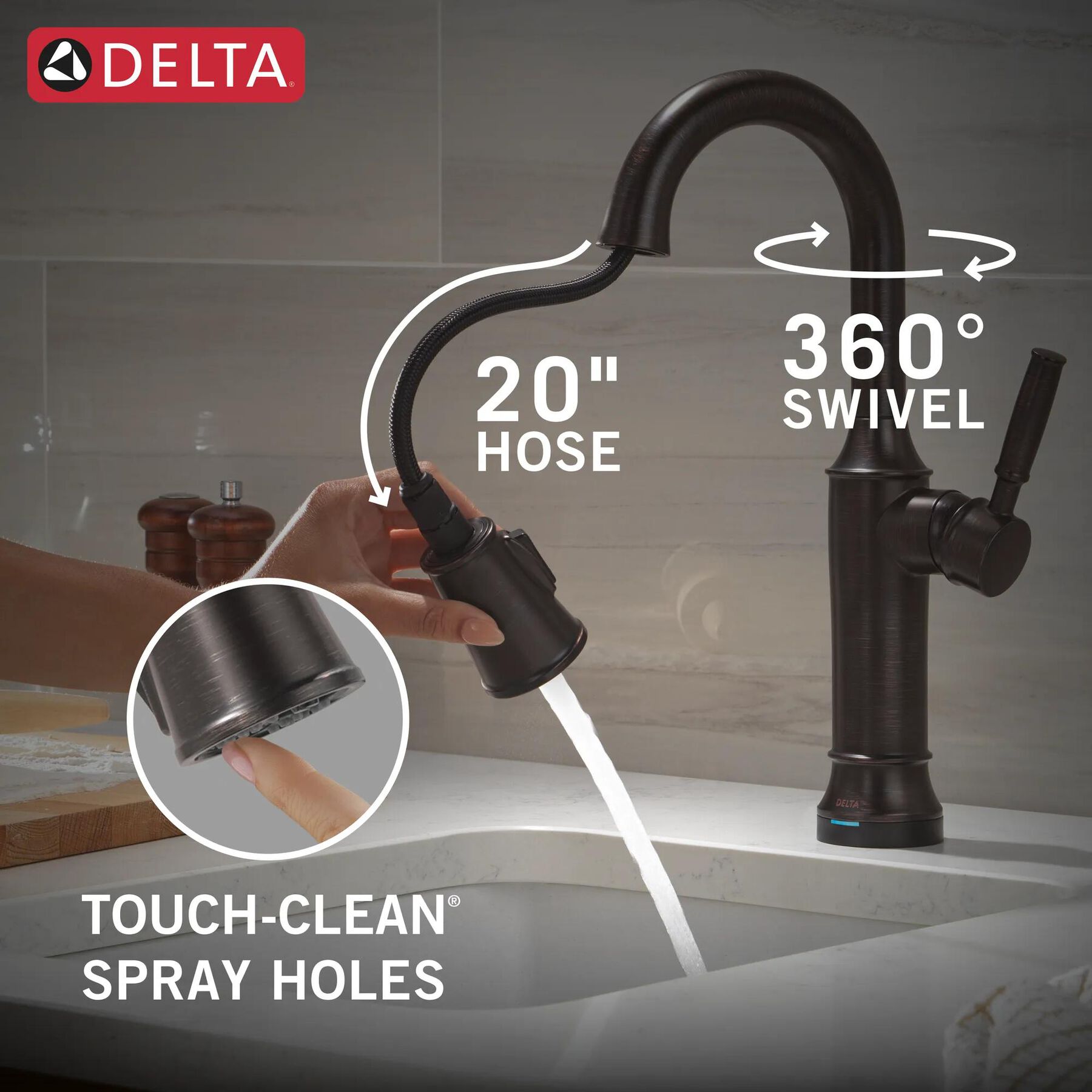 Touch2O&reg; Bar / Prep Faucet with Touchless Technology