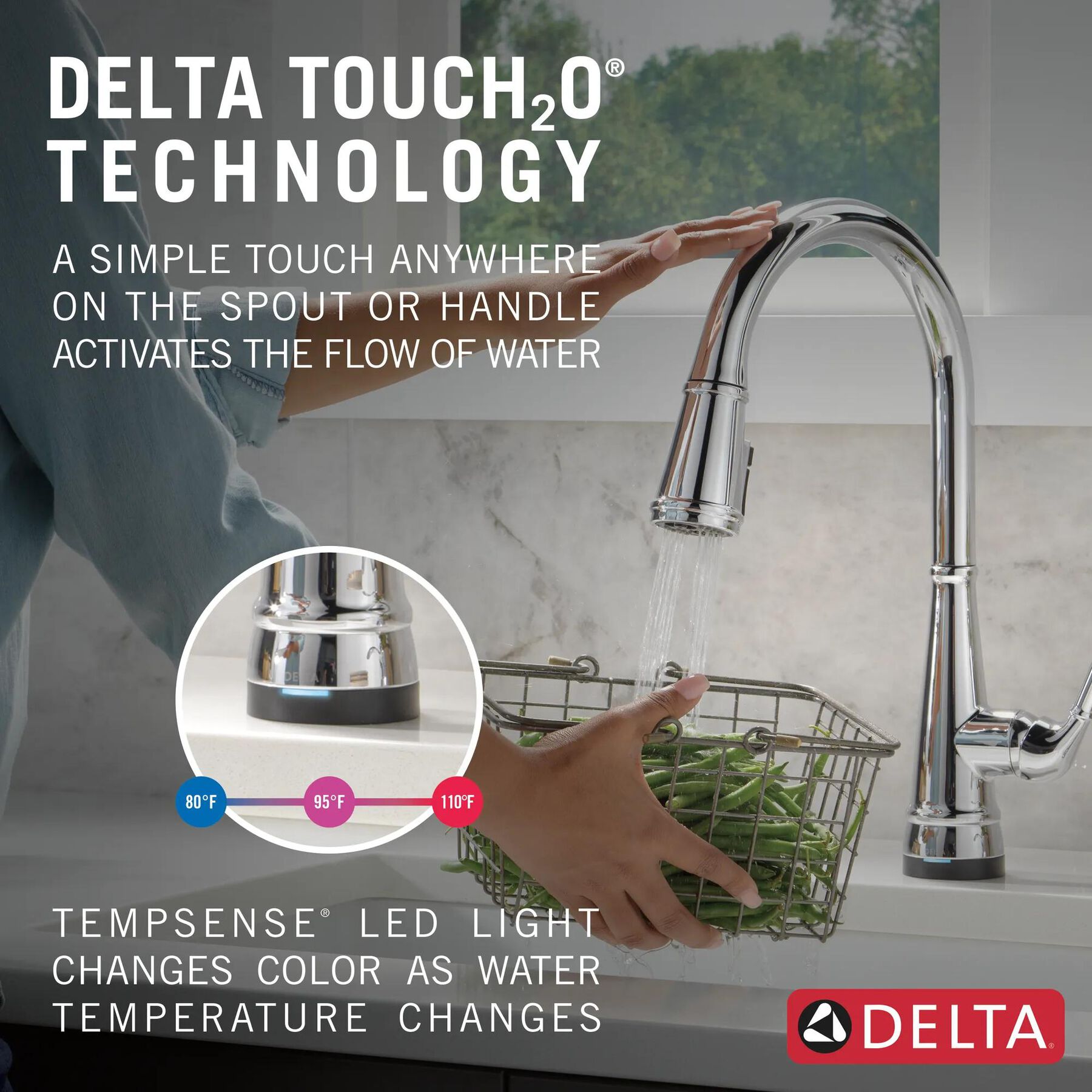Single Handle Pull-Down Kitchen Faucet with Touch<sub>2</sub>O&reg; Technology and ShieldSpray&reg; Technologies