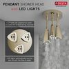 H2Okinetic&reg; Pendant Raincan Shower Head with LED Light