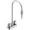 Two Handle 4" Deck Mount Laboratory Mixing Faucet