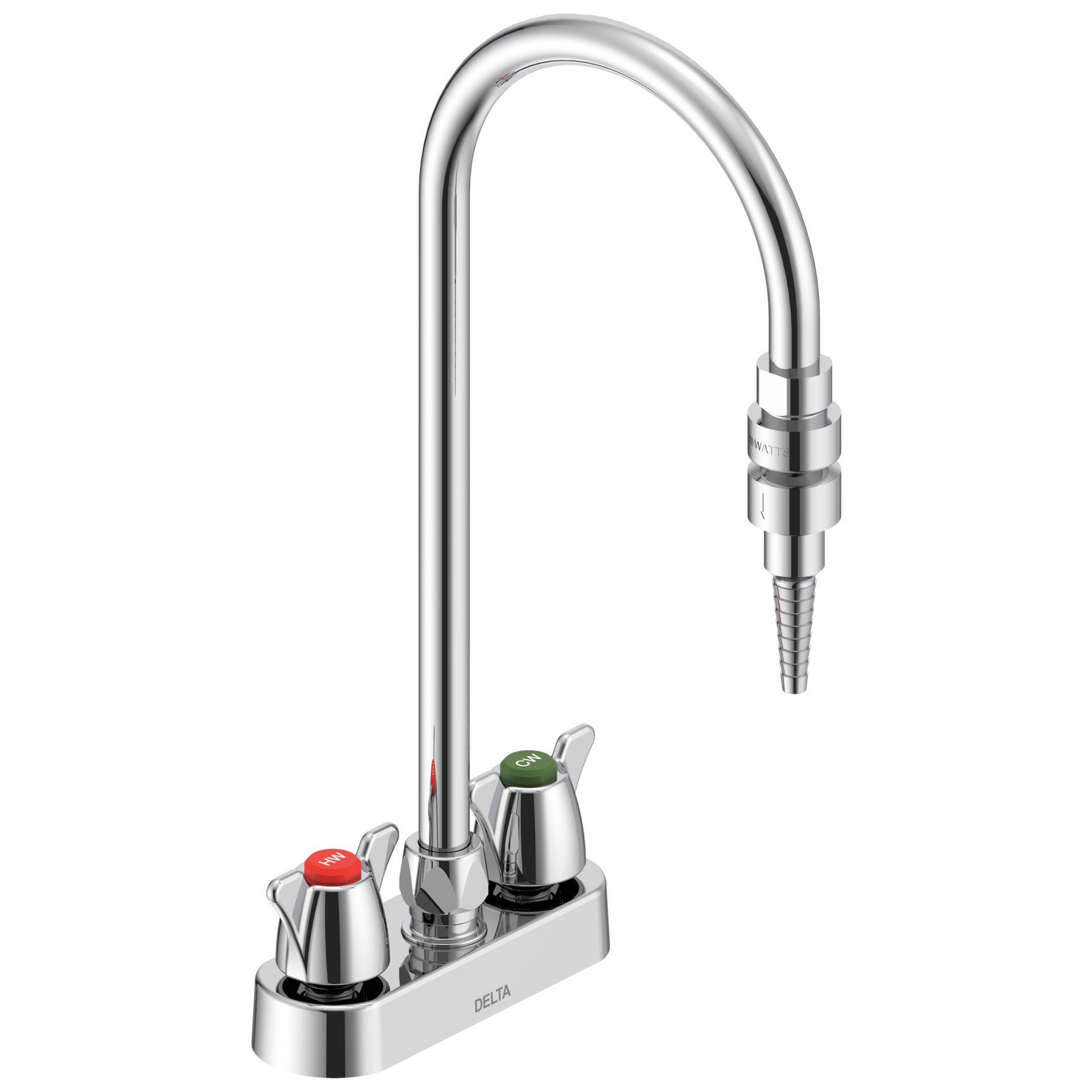 Two Handle 4" Deck Mount Laboratory Mixing Faucet
