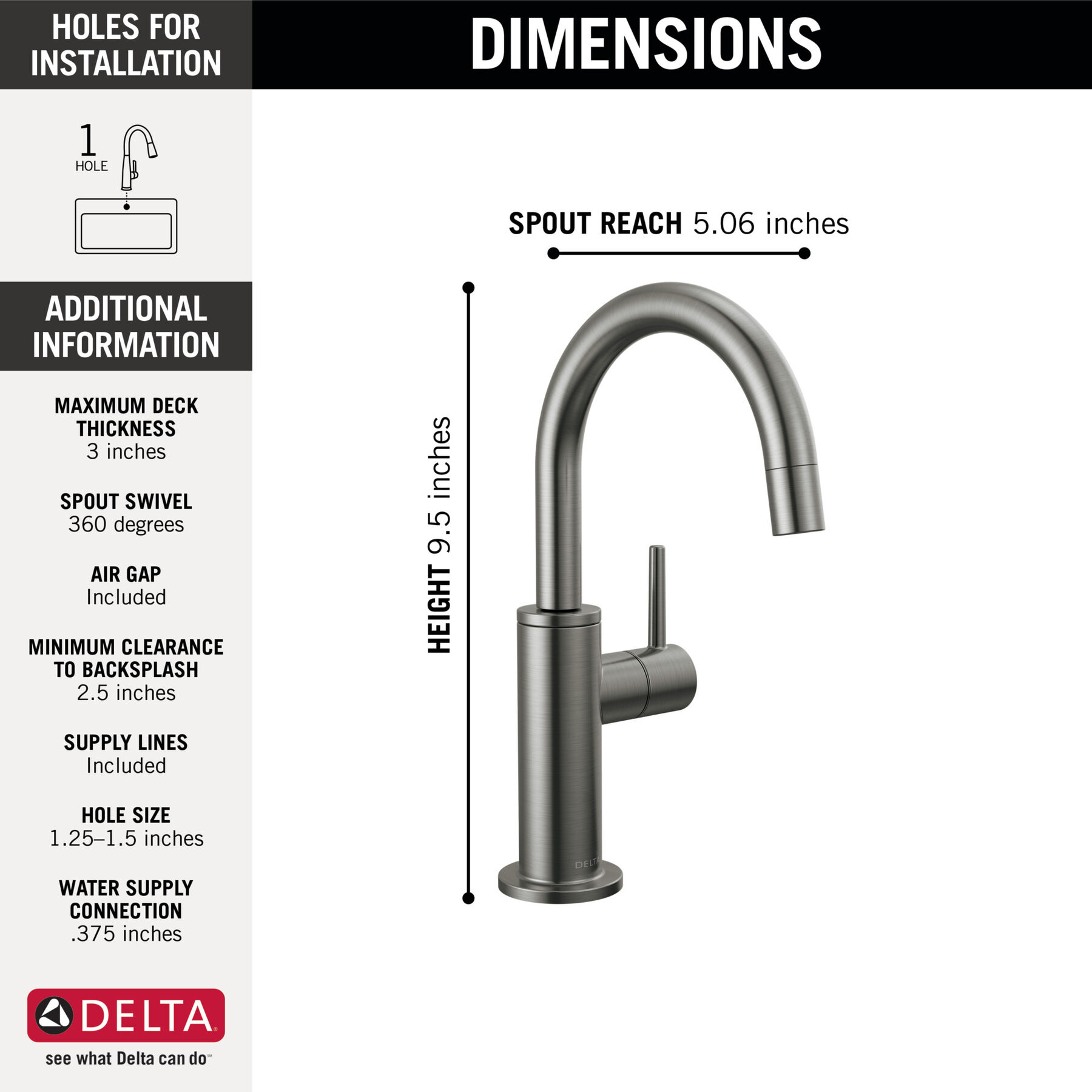 Contemporary Round Beverage Faucet