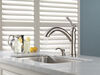 Single Handle Pull-Out Kitchen Faucet with Soap Dispenser