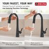 Touch<sub>2</sub>O&reg; Technology Kitchen Faucet with Touchless Technology