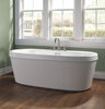 68" x 36" Freestanding Tub with Integrated Waste and  Overflow